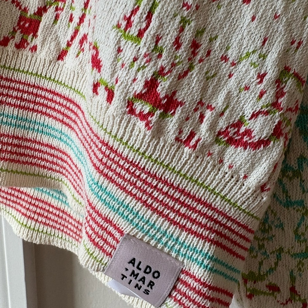 Aldo Martins Kyoto Reversible Cardigan Ivory Multi - Picture 4 of 13
